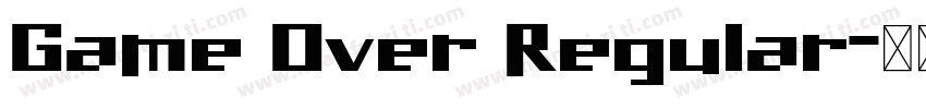 Game Over Regular字体转换